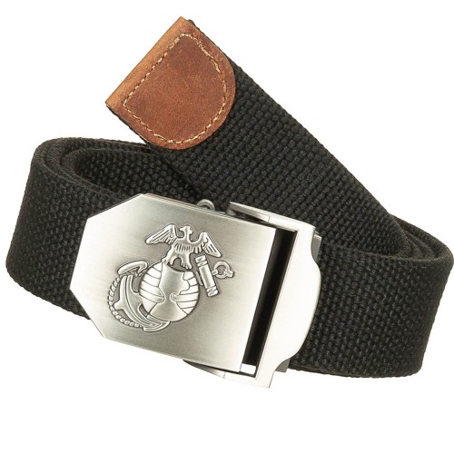 MFH USMC belt, trouser belt, metal buckle, box lock